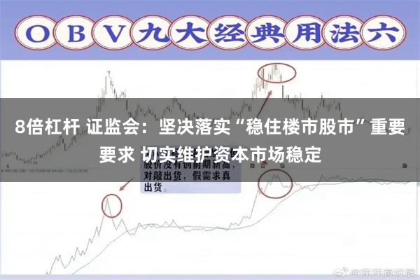 8倍杠杆 证监会：坚决落实“稳住楼市股市”重要要求 切实维护资本市场稳定